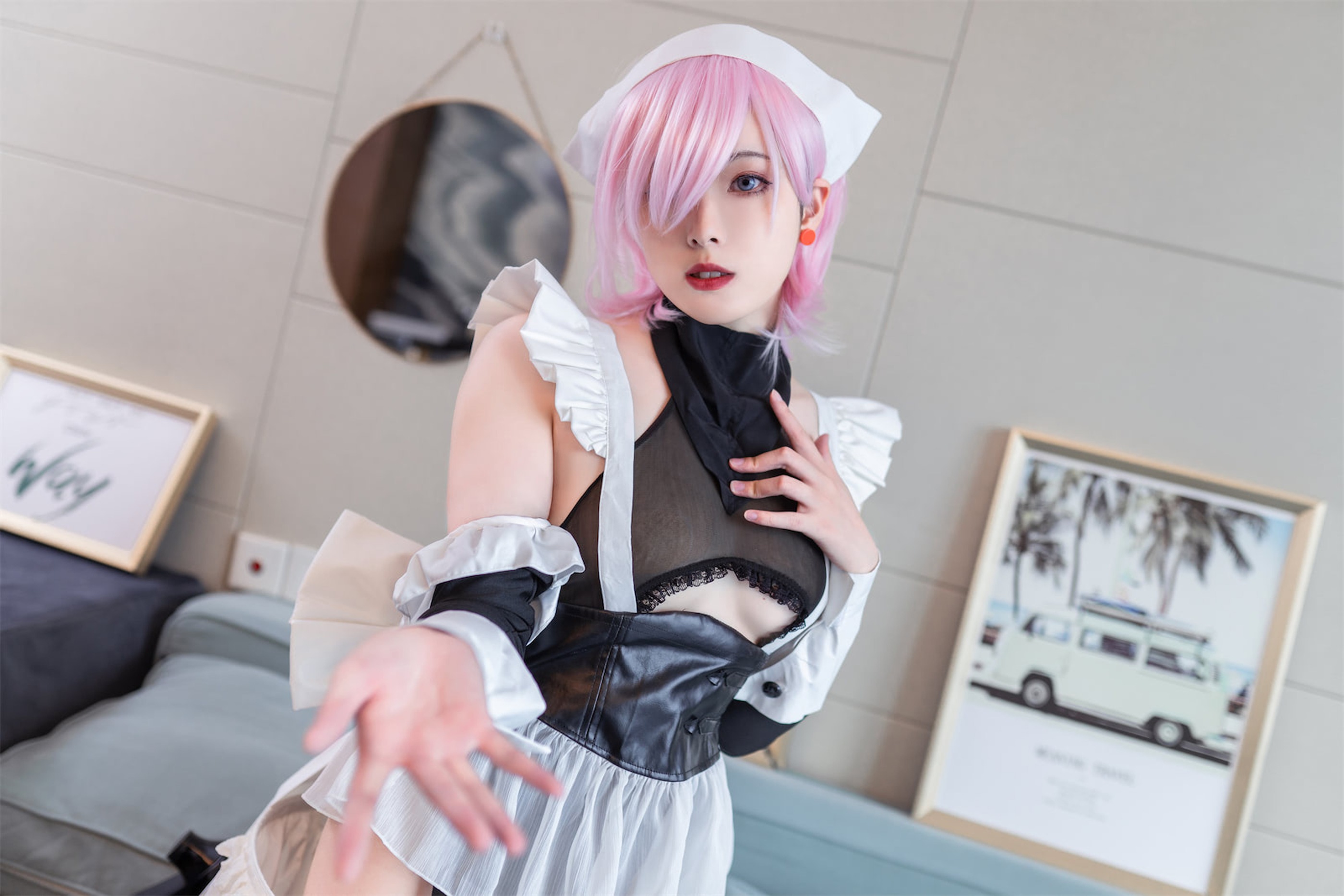 图片[1]-Natsuko夏夏子 – NO.016 宫本武藏女仆 [38P]-XikXak